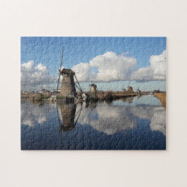 Kinderdijk Windmolens Nederland Holland Wieken J Legpuzzel