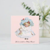  kinderDoll, Baby shower-partij voor meisjes Kaart (Staand voorkant)