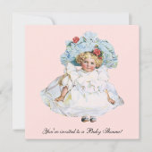  kinderDoll, Baby shower-partij voor meisjes Kaart (Voorkant)