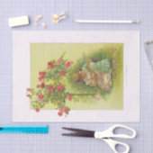  kinderDoll onder Roos Tissuepapier