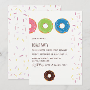 Kinderdonutfeest uitnodiging