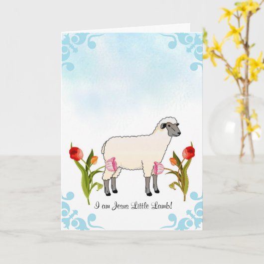 Kinderdoop Kaart (Gele Bloem)