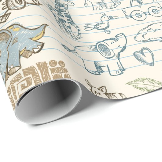 Kinderdoppen Cadeaupapier (Rol Hoek)