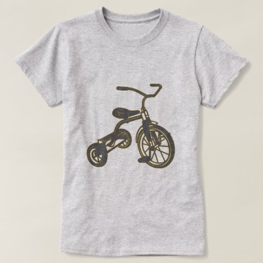 Kinderdrie wieler Grafiek T-shirt (Design voorkant)