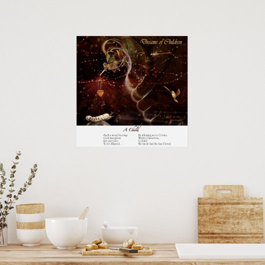 Kinderdromen Poster (Keuken)