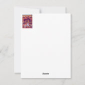 kinderdroom - oud paard carrousel feestdagenkaart (Achterkant)