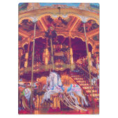 kinderdroom - oud paard carrousel klembord (Achterkant)