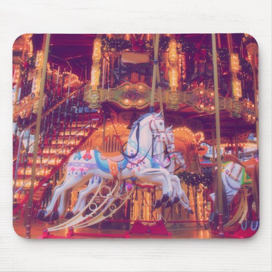 kinderdroom - oud paard carrousel muismat (Voorkant)