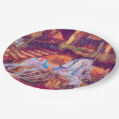 kinderdroom - oud paard carrousel papieren bordje (Gekanteld)