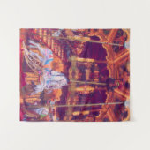 kinderdroom - oud paard carrousel wandkleed (Voorkant (horizontaal))