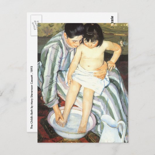 Kindereed van Mary Cassatt  Impressionisme Briefkaart (Voorkant / Achterkant)