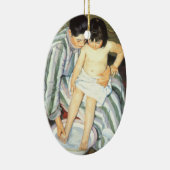 Kindereed van Mary Cassatt  Impressionisme Keramisch Ornament (Rechts)