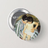 Kindereed van Mary Cassatt  Impressionisme Ronde Button 5,7 Cm (Voorkant /achterkant)