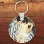 Kindereed van Mary Cassatt Impressionisme Sleutelhanger (Voorkant)
