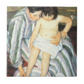 Kindereed van Mary Cassatt  Impressionisme Tegeltje (Voorkant)