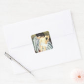 Kindereed van Mary Cassatt  Impressionisme Vierkante Sticker (Envelop)