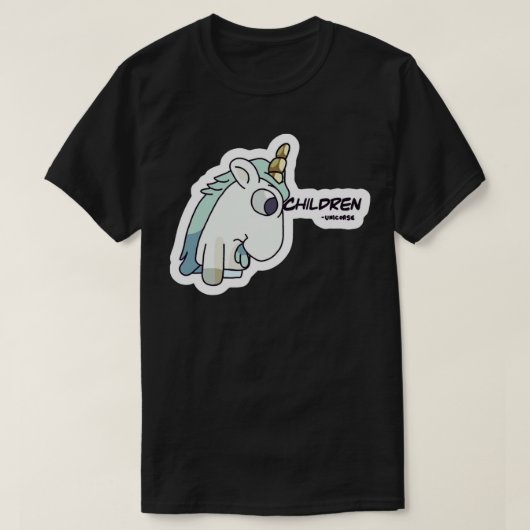 kindereenhoorn t-shirt (Design voorkant)