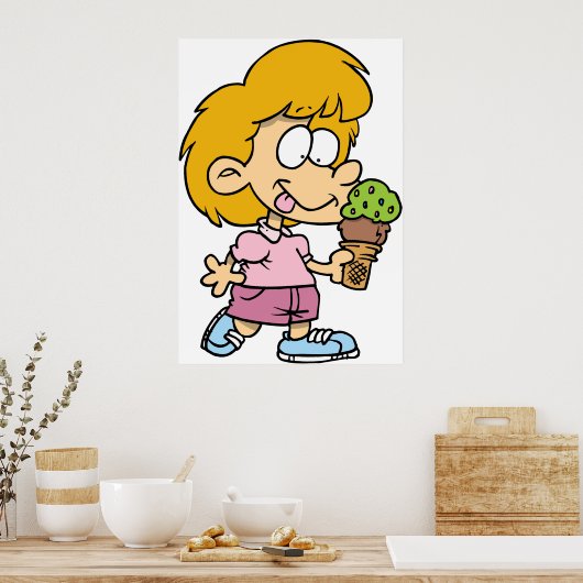 Kindereetlustcrème Poster (Keuken)