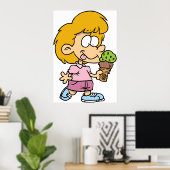 Kindereetlustcrème Poster (Thuiskantoor)