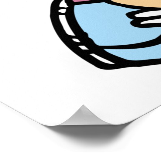 Kindereetlustcrème Poster (Hoek)