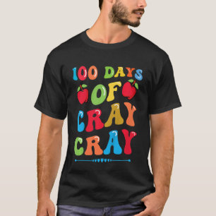 Kinderen 100 dagen Cray Cray - appels en boeken T-shirt