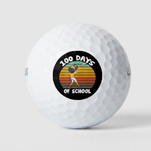 Kinderen 100 dagen school jongens 100ste dag honkb golfballen