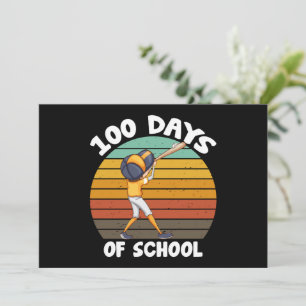 Kinderen 100 dagen school Jongens 100ste dag honkb Kaart