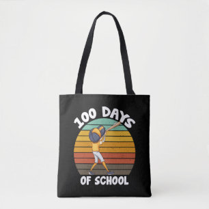 Kinderen 100 dagen school jongens 100ste dag honkb tote bag