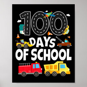 Kinderen 100 dagen schoolvervoer voertuig Tod Poster