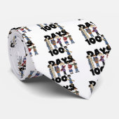 Kinderen 100 dagen T-shirts en cadeautjes op schoo Stropdas (Opgerold)