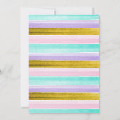 Kinderen 10e verjaardagskaarten voor meisjes bedankkaart (Achterkant)