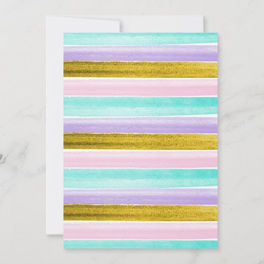 Kinderen 10e verjaardagskaarten voor meisjes bedankkaart (Achterkant)