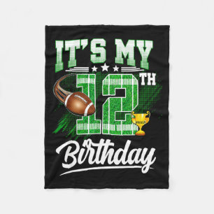 Kinderen 12 Jaar Mijn 12e Verjaardag Voetbal De Fleece Deken