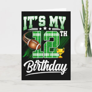 Kinderen 12 Jaar Mijn 12e Verjaardag Voetbal De Kaart