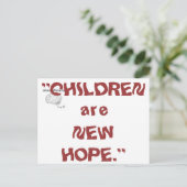 Kinderen 1 - opgeleide brainfart briefkaart (Staand voorkant)