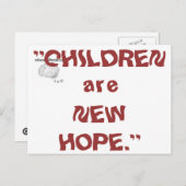 Kinderen 1 - opgeleide brainfart briefkaart (Voorkant / Achterkant)