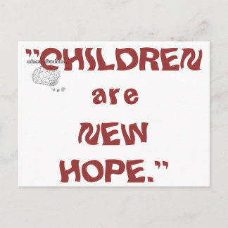 Kinderen 1 - opgeleide brainfart briefkaart