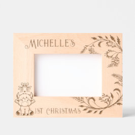 Kinderen 1e kerst gegraveerde lijstjes