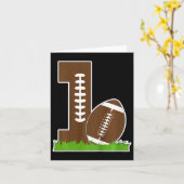 Kinderen 1e verjaardagsfeestje voetbal jongen één  kaart (Gele Bloem)