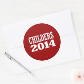KINDEREN 2014 RONDE STICKER (Envelop)