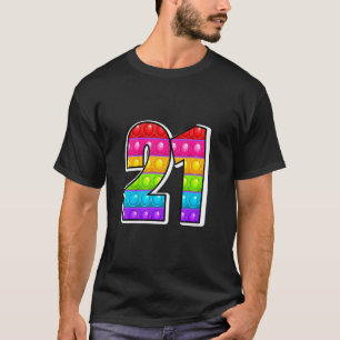 Kinderen 21 Schattigste Hoofdletter Nummer Alfabet T-shirt