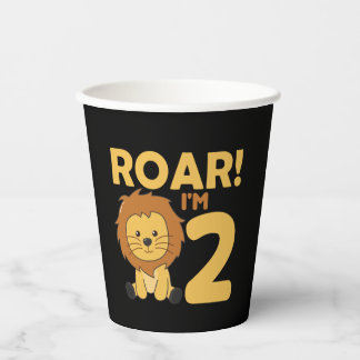 Kinderen 2. Birthday Lion 2 jaar Old Boy Adult Cl Papieren Bekers
