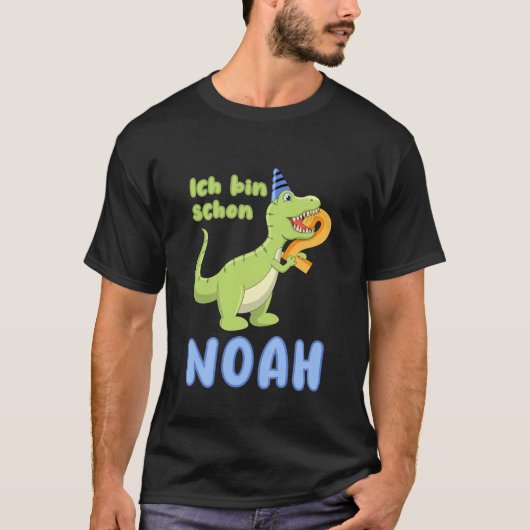 Kinderen 2 jaar oud Dino Dinosaur Noah Bi T-shirt (Voorkant)