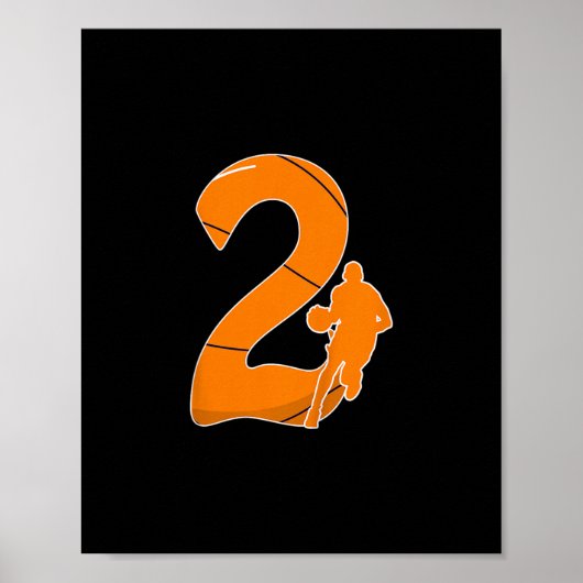 Kinderen 2e verjaardag skelet cadeau - 2 jaar oude poster (Voorkant)