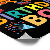 Kinderen 2e verjaardag skelet dabbing 2 jaar oude poster (Hoek)