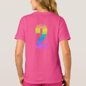 Kinderen 2e verjaardagsfeestje - Bewerkbare tekst T-shirt (Achterkant)