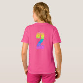 Kinderen 2e verjaardagsfeestje - Bewerkbare tekst T-shirt (Achterkant volledig)