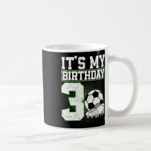 Kinderen 3 jaar voetbal jongen het is mijn 3e verj koffiemok
