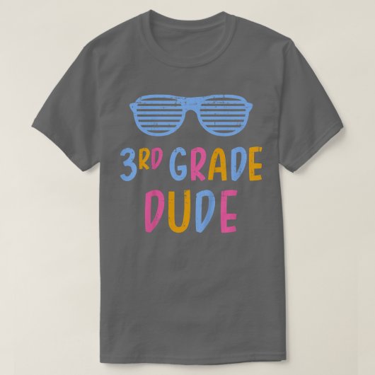 Kinderen 3e leerjaar dude derde leerkracht student t-shirt (Design voorkant)