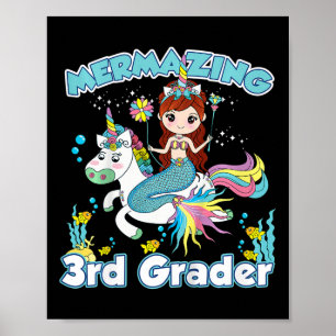 Kinderen 3e leerjaar Zeemeermin Ridder Eenhoorn Na Poster